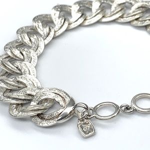 EUC Silpada ‘Double sided link’ Sterling Silver Bracelet  B2906